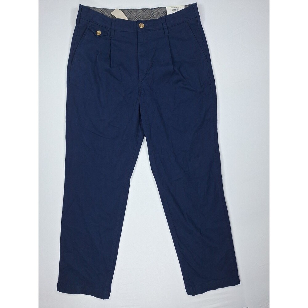 Club Room Men's 30x30 Navy Blue Chino Pants Varsity Funk Casual Stretch NWT